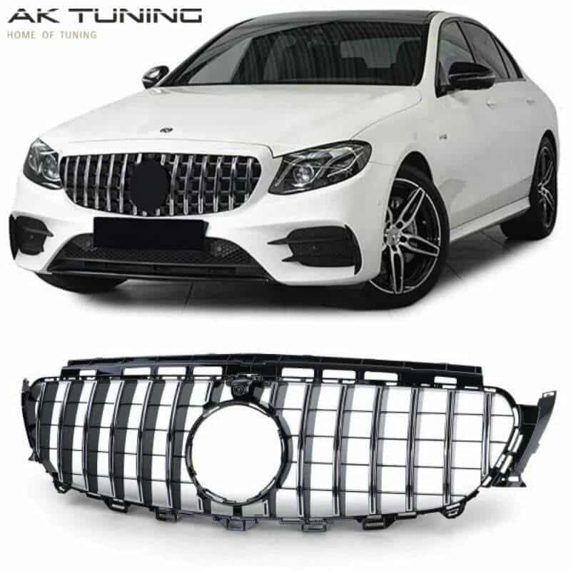 Mercedes-Benz E-klasse W213/S213 16-20 GRT frontgrill i Sort Chrome M  Kamera - Ak-tuning